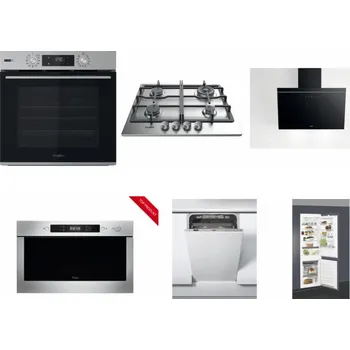 Set domácích spotřebičů WHIRLPOOL OMSK58HU1SX + WHIRLPOOL TKRL 661 IX EU + WHIRLPOOL AKR 62F LT K + WHIRLPOOL AMW 423/IX + WHIRLPOOL WSIC 3M27 C + WHIRLPOOL ART 66112