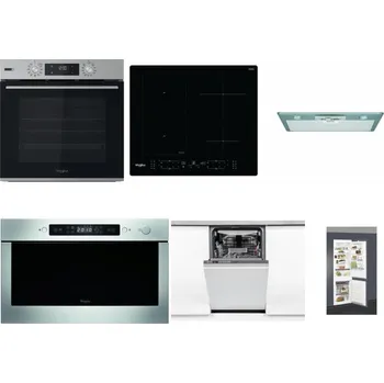 Set domácích spotřebičů WHIRLPOOL OMSK58HU1SX + WHIRLPOOL WL B8160 NE + WHIRLPOOL AKR 650/1 IX + WHIRLPOOL AMW 439 IX + WHIRLPOOL WSIO 3O34 PFE X + WHIRLPOOL ART 66112