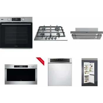 Set domácích spotřebičů WHIRLPOOL OMSK58HU1SX + WHIRLPOOL TKRL 661 IX EU + WHIRLPOOL AKR 749/1 IX + WHIRLPOOL AMW 423/IX + WHIRLPOOL WBC 3C34 PF X + WHIRLPOOL ART 66112