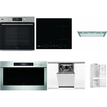 Set domácích spotřebičů WHIRLPOOL OMSK58HU1SX + WHIRLPOOL WL B8160 NE + WHIRLPOOL AKR 650/1 IX + WHIRLPOOL AMW 439 IX + WHIRLPOOL WSIO 3O34 PFE X + WHIRLPOOL WHC18 T311