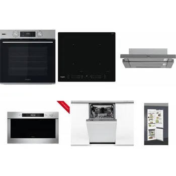 Set domácích spotřebičů WHIRLPOOL OMSK58HU1SX + WHIRLPOOL WL S7260 NE + WHIRLPOOL AKR 749/1 IX + WHIRLPOOL AMW 423/IX + WHIRLPOOL WSIO 3O34 PFE X + WHIRLPOOL ART 66112