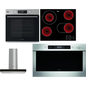 Set domácích spotřebičů WHIRLPOOL OMSK58HU1SX + WHIRLPOOL AKT 8190/BA + WHIRLPOOL WHBS 62F LT K + WHIRLPOOL AMW 439 IX