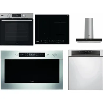Set domácích spotřebičů WHIRLPOOL OMSK58HU1SX + WHIRLPOOL WL B8160 NE + WHIRLPOOL WHBS 62F LT K + WHIRLPOOL AMW 439 IX + WHIRLPOOL WBC 3C34 PF X
