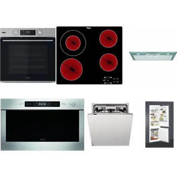 Set domácích spotřebičů WHIRLPOOL OMSK58HU1SX + WHIRLPOOL AKT 8130/NE + WHIRLPOOL AKR 650/1 IX + WHIRLPOOL AMW 439 IX + WHIRLPOOL WIO 3T133 PLE + WHIRLPOOL ART 65031
