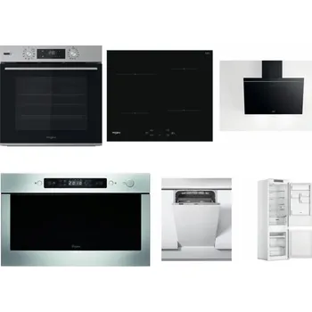 Set domácích spotřebičů WHIRLPOOL OMSK58HU1SX + WHIRLPOOL WS Q2760 BF + WHIRLPOOL AKR 62F LT K + WHIRLPOOL AMW 439 IX + WHIRLPOOL WSIC 3M27 C + WHIRLPOOL WHC18 T311