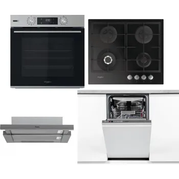 Set domácích spotřebičů WHIRLPOOL OMSK58HU1SX + WHIRLPOOL GOFL 629/NB + WHIRLPOOL AKR 749/1 IX + WHIRLPOOL WSIO 3O34 PFE X