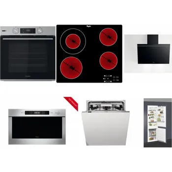 Set domácích spotřebičů WHIRLPOOL OMSK58HU1SX + WHIRLPOOL AKT 8130/NE + WHIRLPOOL AKR 62F LT K + WHIRLPOOL AMW 423/IX + WHIRLPOOL WIO 3O540 PELG + WHIRLPOOL ART 66112