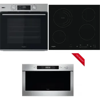Set domácích spotřebičů WHIRLPOOL OMSK58HU1SX + WHIRLPOOL AKT 8900 BA + WHIRLPOOL AMW 423/IX