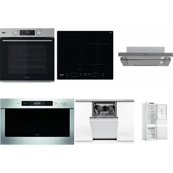 Set domácích spotřebičů WHIRLPOOL OMSK58HU1SX + WHIRLPOOL WL B8160 NE + WHIRLPOOL AKR 749/1 IX + WHIRLPOOL AMW 439 IX + WHIRLPOOL WSIO 3O34 PFE X + WHIRLPOOL WHC18 T311