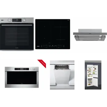 Set domácích spotřebičů WHIRLPOOL OMSK58HU1SX + WHIRLPOOL WL B8160 NE + WHIRLPOOL AKR 749/1 IX + WHIRLPOOL AMW 423/IX + WHIRLPOOL WSIC 3M27 C + WHIRLPOOL ART 66112