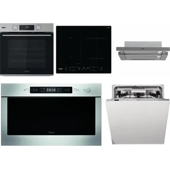 Set domácích spotřebičů WHIRLPOOL OMSK58HU1SX + WHIRLPOOL WL B8160 NE + WHIRLPOOL AKR 749/1 IX + WHIRLPOOL AMW 439 IX + WHIRLPOOL WIO 3O540 PELG