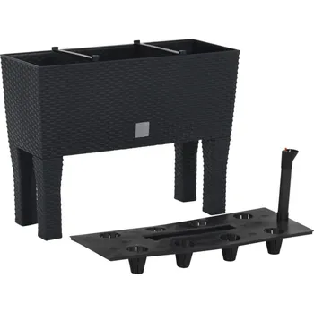 Vyvýšený záhon Vyvýšený záhon se závlahovou vložkou 60 x 25 x 46 cm antracit