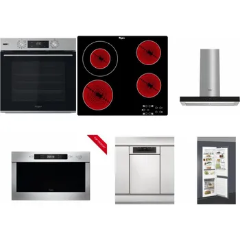 Set domácích spotřebičů WHIRLPOOL OMSK58HU1SX + WHIRLPOOL AKT 8130/NE + WHIRLPOOL WHBS 62F LT K + WHIRLPOOL AMW 423/IX + WHIRLPOOL WSBO 3O34 PF X + WHIRLPOOL ART 66112