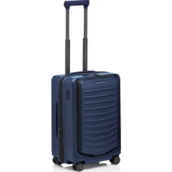 PORSCHE DESIGN Roadster Hardcase 4W Business Trolley S Manažerské zavazadlo kufr skořepinový velikost S matně modrý TSA USB (550 x 380 x 230 mm Výjimečně lehký. Tichá kola. Jako příruční zavazadlo.)