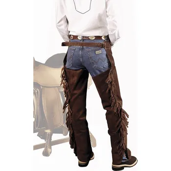 Chapsy Lakota Westernové chapsy SUEDE s třásněmi Barva: Černá, Velikost: XS