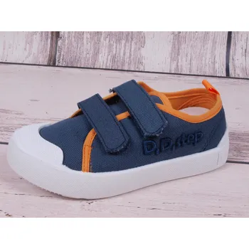 Chlapecké tenisky D.D.step Plátěnky tenisky D.D. step CSB-361B tm. modré s oranžovou velikost: 28