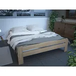 Eureka Postele HERA z přírodního dřeva včetně roštu borovice tmavá 160 x 200