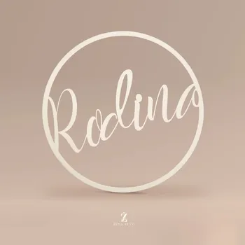 Vánoční ozdoba Dřevěná ozdoba na dveře RODINA