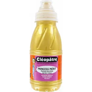 Olejová barva Cleopatre Akrylová barva CLEOPATRE 250 ml ZLATÁ