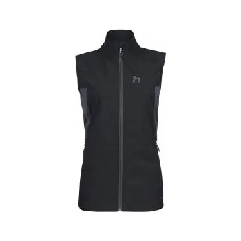Dámská vesta Hannah PULLA VEST anthracite 38; Černá vesta + DÁREK DLE VÝBĚRU!