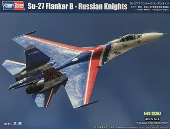 Plastikový model HobbyBoss Su-27 Flanker B Russian Knights 1:48