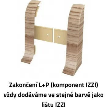 soklová lišta Zakončení levé a pravé k podlahové liště IZZI