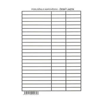 Sešit Lenoch A5 s nápovědou