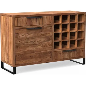 Komoda Příborník z masivu Victoria II světlá akácie