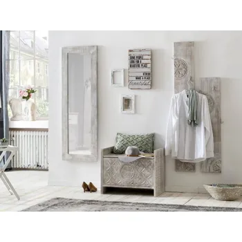 Předsíňová stěna Předsíňový set z masivu Mackay mangové dřevo