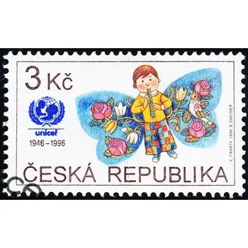 Poštovní známka 50. výročí UNICEF - razítkovaná - č. 121