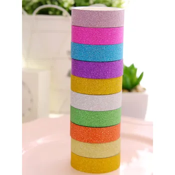 Lepicí páska Sada 10 ks třpytivých washi pásek