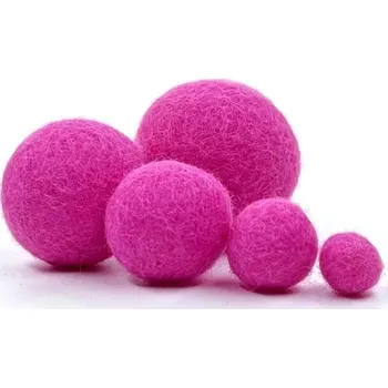 MMboutique Plstěná kulička vel.M 004-Pink