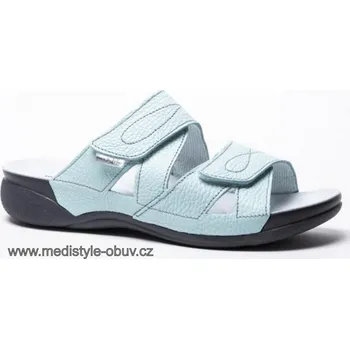 Dámská zdravotní obuv MEDISTYLE ZIVA 1Z-H19/TL zdravotní pantofel MODRÝ vel.37-42, --- - 42