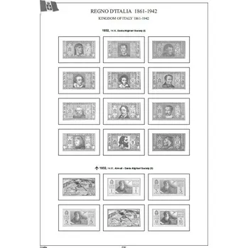 Sběratelství Albové listy A4 POMfila Italské království 1861-1946, (73 listů), vč. zesílených euroobalů, nezasklené, papír 160gr.