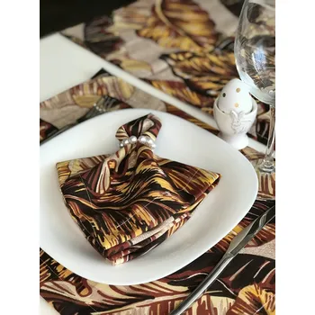 Papírový ubrousek Látkový ubrousek PALMOVÉ LISTY 35x35 CM