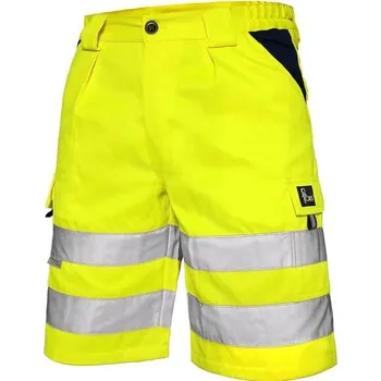 Pracovní oblečení CXS NORWICH reflexní pracovní kraťasy žluto modré 68
