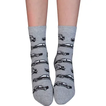 Chlapecké ponožky WOLA AUTA šedé Velikost: 33-35