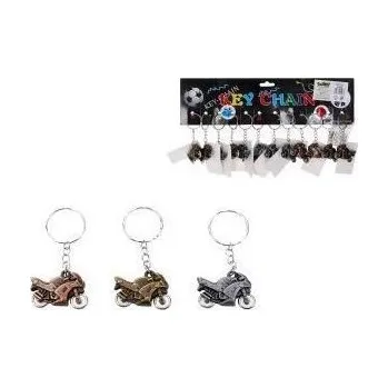 Wiky Přívěsek na klíče/Klíčenka motorka kov 3 barvy Barvy: růžová