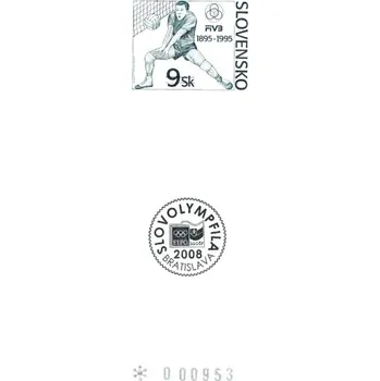 Sběratelství PT: SLOVOLYMPFILA 2008 - 100 rokov volejbalu - 045 PT 74/08