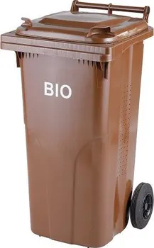 Popelnice Meva BIO plastová popelnice s roštem 120 l hnědá