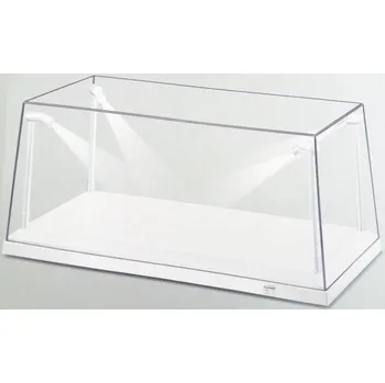 Dárková krabička Triple 9 - průhledná krabička na model s podstavcem a LED osvětlením, 35,5 x 15,6 x 16 cm