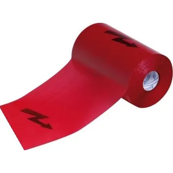 Izolační páska Výstražná fólie s bleskem 22/50 rudá