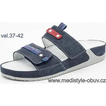 Dámská zdravotní obuv MEDISTYLE TURIA 3T-J19 pantofel MODRÝ, --- - 40