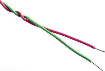 Průmyslový kabel NKT Kabel zvonkový U 2x 0,8 rudozelený