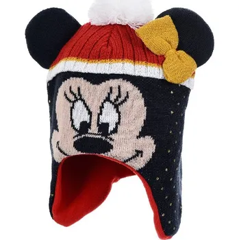 Čepice Tmavě modrá dívčí čepice s bambulí Disney Minnie Mouse Velikost: 48