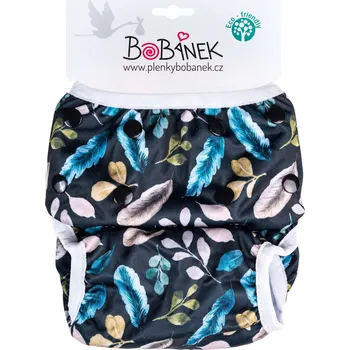 Plenkové kalhoty Bobánek Rostoucí plavky pro miminka - Noční pírka