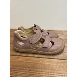 Barefoot sandálky - BEP Medium Nappa Old pink růžová, KOEL4kids Velikost: 27