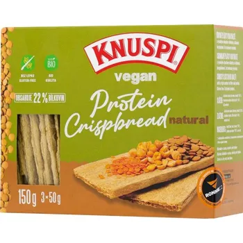 Prom-IN Knuspi Vegan Crispbread BIO 150 g Natural Trvanlivě pečivo Prom-IN Knuspi Vegan Crispbread BIO 150 g Natural