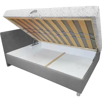 Postel Jednolůžko ADEL | 110x200 cm | LEVÁ | pevný rošt | VÝBĚR POTAHU A MATRACE | z ČR