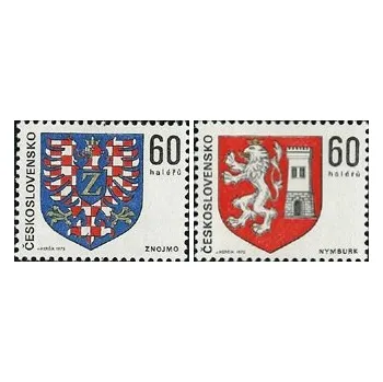 Poštovní známka Znaky československých měst - čistá - č. 2134-2135